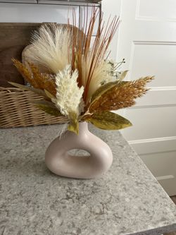 Faux flower arrangement $8