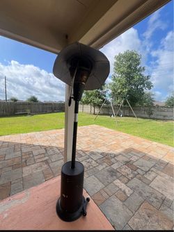 Outdoor Patio Propane Heater – Tall Standing Heater with Wheels