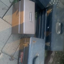 4 Metal Tool Boxes