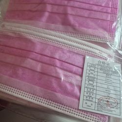 Face Mask 27 Count, Pink ☆ Earloop Disposible Medical Grade Individually Wrapped 《PRENGUNTAS? ESCRÍBEME 》