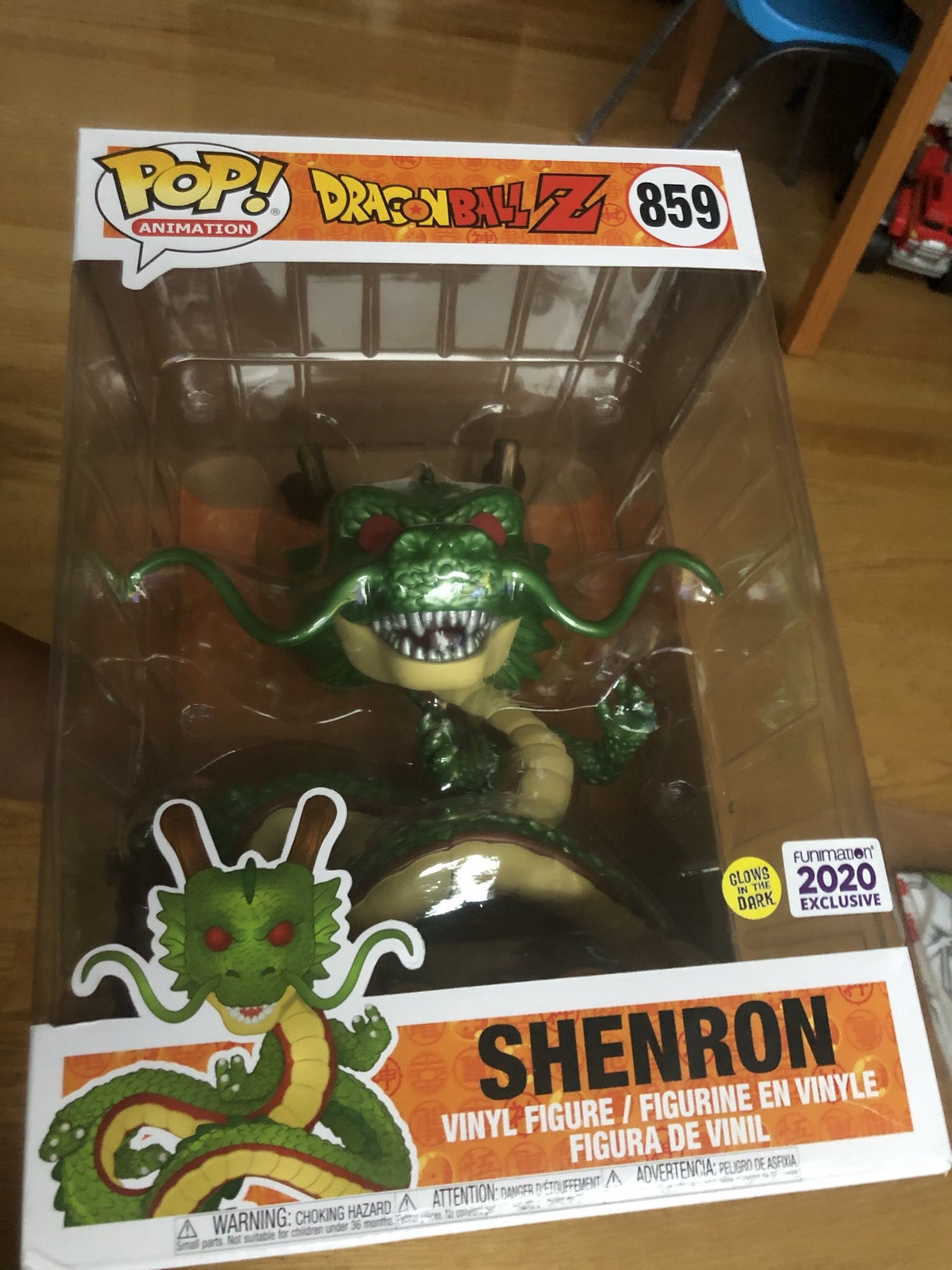 Funko Pop! Dragon Ball Z Shenron 10 Inch 859 Glow GITD Funimation  display picture 1