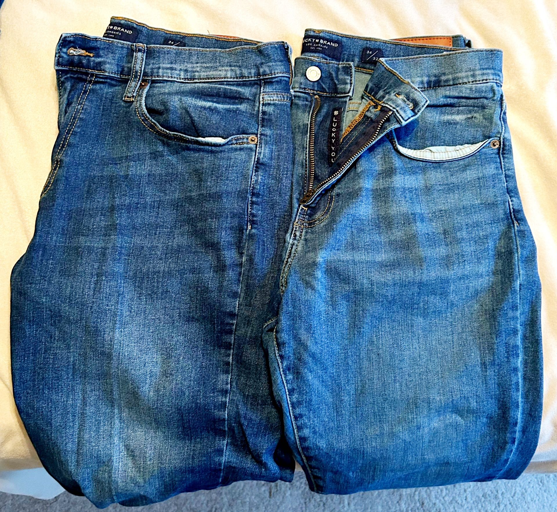 Lucky Brand Jeans (34x32) (Two Pairs)
