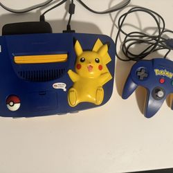 Pikachu Nintendo 64 *USA* N64 Pokemon *Console/ Controller!! Great Condition!!