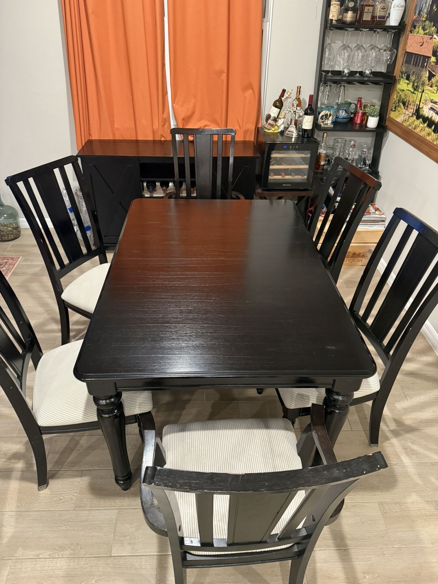 7pc Dining Table w/extension