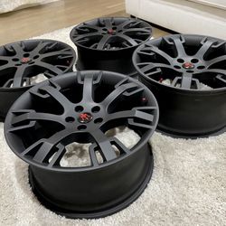 Maserati Wheels GranTurismo QuattroPorte OEM Black Forged Aluminum Wheels 5x114.3 Bolt Pattern “NEW”