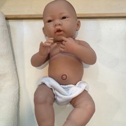 Realistic Newborn Boy with Accessories and Clothes 
