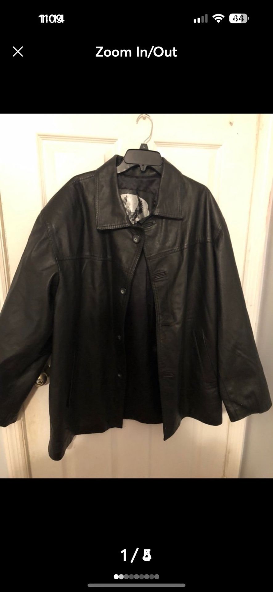 Argentina standard men's leather jacket Xlarge