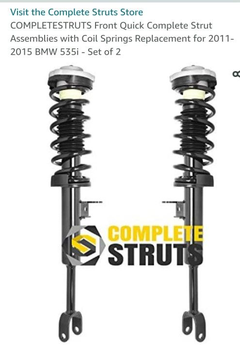 2011 Thru 2015 Front Struts  5 Series Bmw