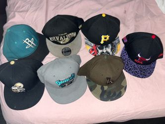 Fitted Caps All Sz’s 7 3/4 & 7 5/8 2 Snap backs