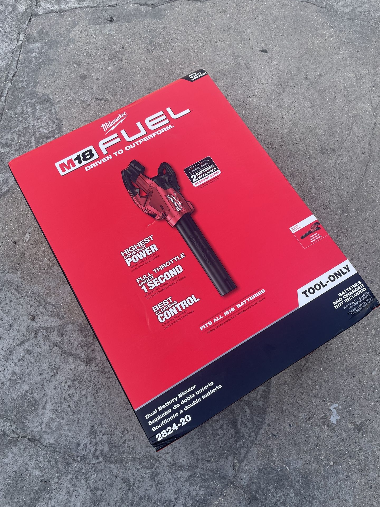 Milwaukee M18 FUEL Dual Battery 145 MPH 600 CFM 18V Lithium-Ion Brushless Cordless Handheld Blower (Tool-Only) $199 New