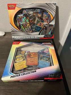 Pokemon Prismatic Poster Box & Mabosstiff ex box