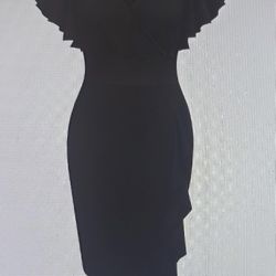 Neck Ruffle Dress 