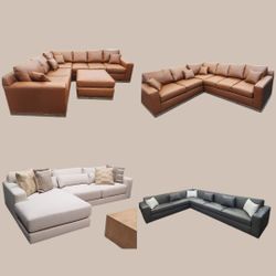 Brand NEW U SECTIONAL COUCHES Sofas CHAISE Lounge 