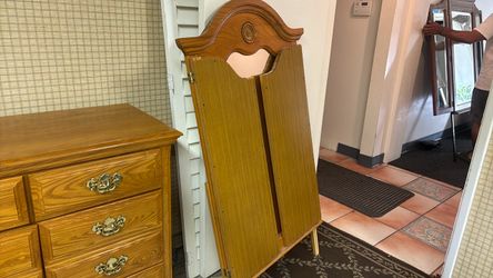 Mirror and wardrobe