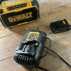 Dewalt Radio, Charger , and Battery 