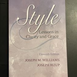 Style Lessons in Clarity and Grace 11th Edition 