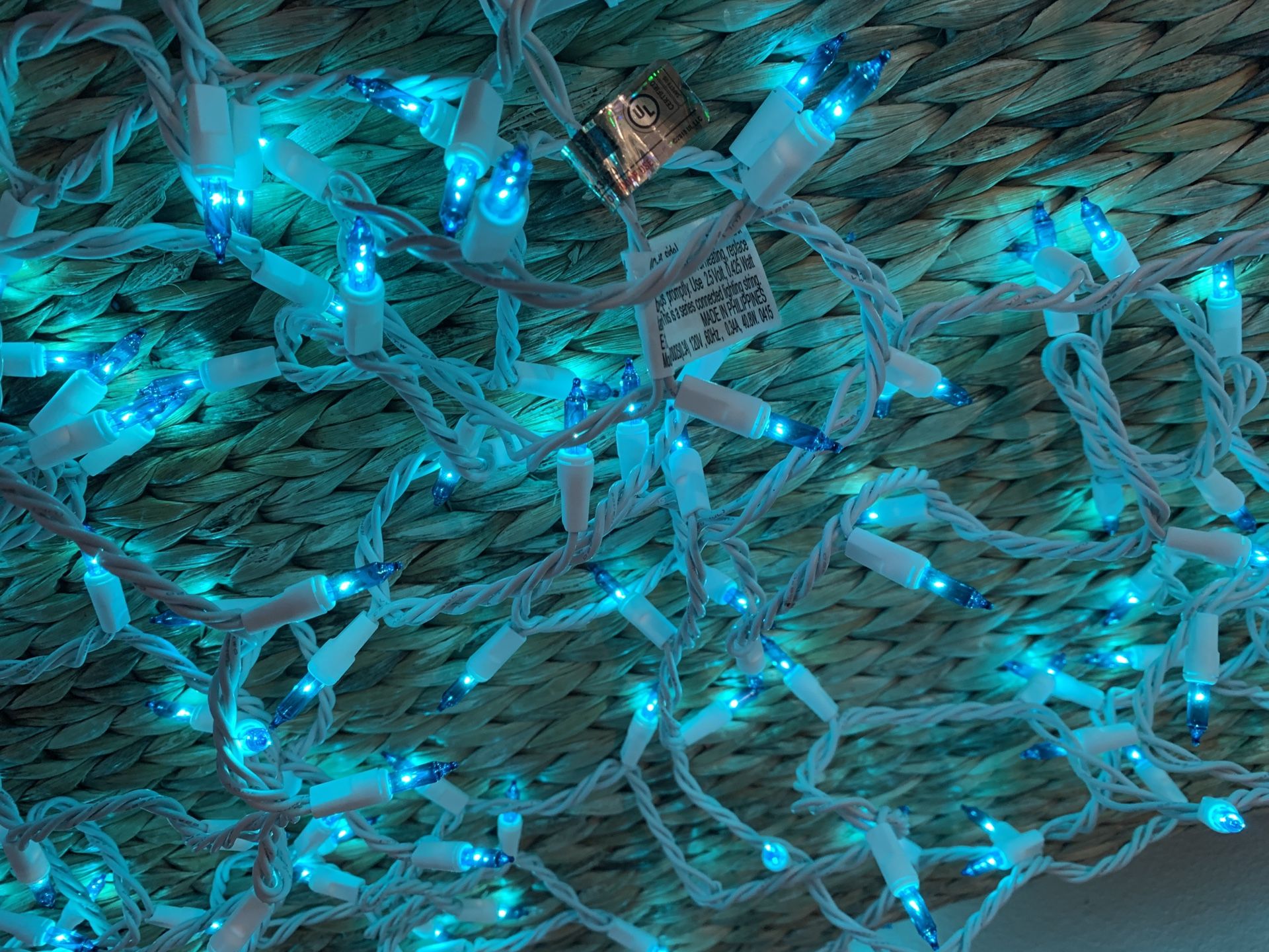 2 strands of blue lights - home decor decoration - Simi Valley