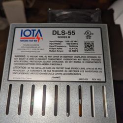 Iota DLS-55 Converter/Carger Make And Offer