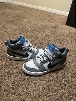 grey nike shoes 6y