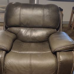 Genuine leather Sofa And Recliner