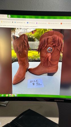 Ladies Leather Boots Size 8 1/2