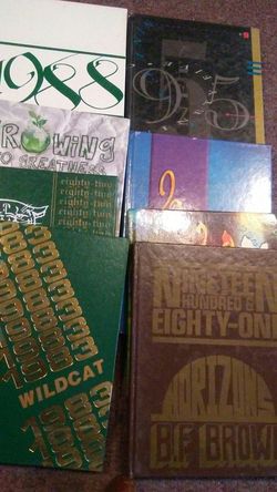 16 yearbooks for sale