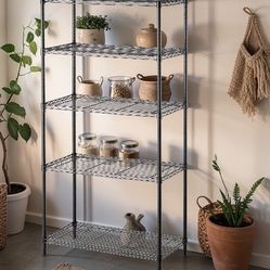 Black Metal 5 Tier Shelf