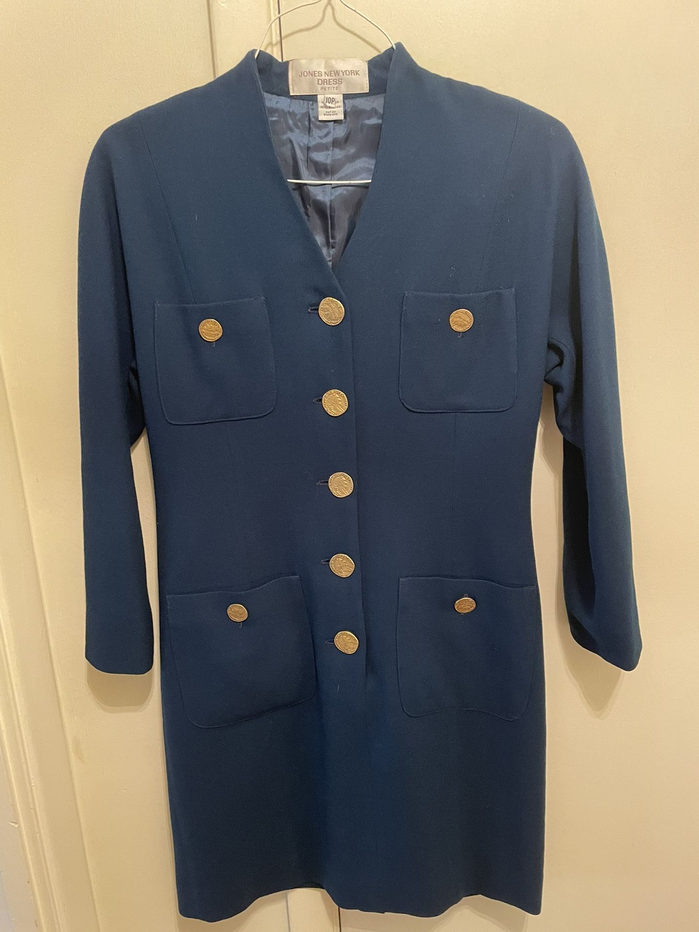 Blue Coat Dress