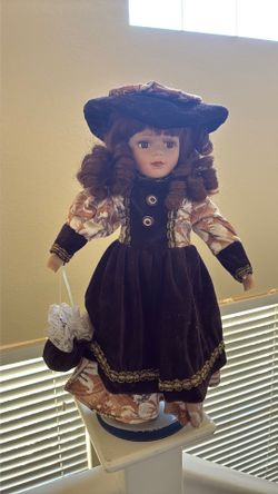 Porcelain collectible doll