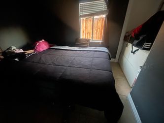 Brand new King mattress and black frame move out sale