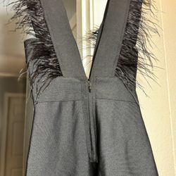 Black formal bandage dress