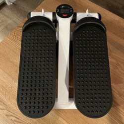 Elliptical Mini Stair Stepper Exercise Machine - White