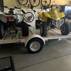 ATV PACKAGE! With trailer  2 -Suzuki 4 Wheelers