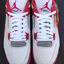 Brand NEW Air Jordan 4 White Fire Red Color Way,Size 11 Men's From Champs 