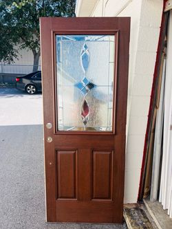 Exterior Hurricane Impact Glass Door 32x79.25