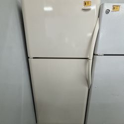FRIGIDAIRE 30” BEIGE TOP AND BOTTOM REFRIGERATOR 