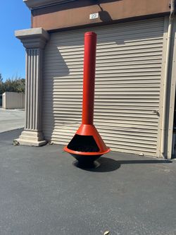 Mid Century Modern Refinished Fireplace Outdoor.