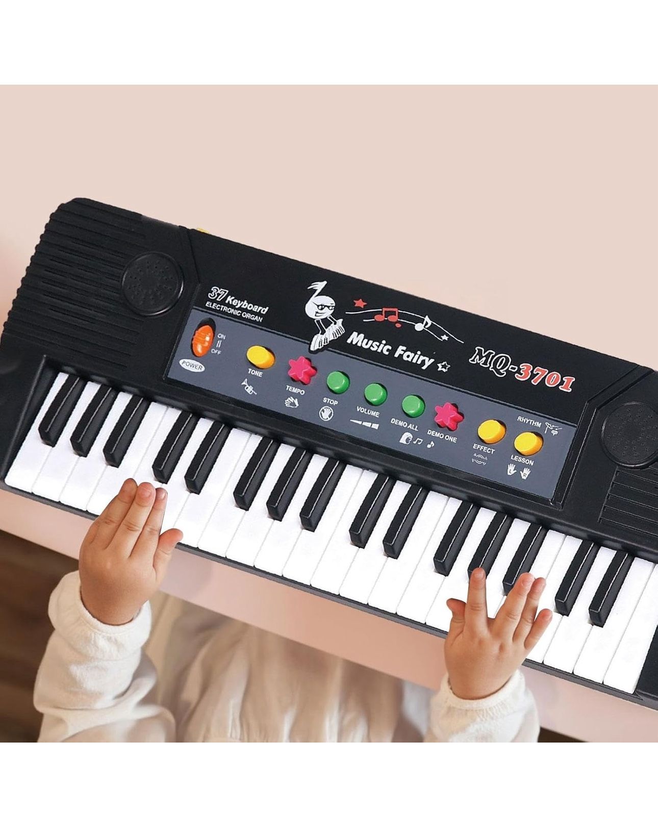 Kids Keyboard Piano,37 Key Portable Electronic Piano for Kids,Microphone Musical Instrument Toy,Educational Toy for 3-12Girl Boy
