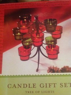 Tree of Lights Candle Centerpiece used with tealights