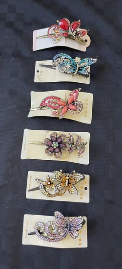Hair Clips Crystal