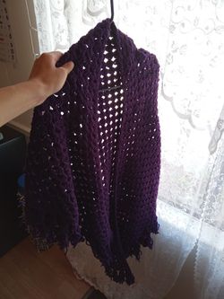 Purple Woolen Shawl