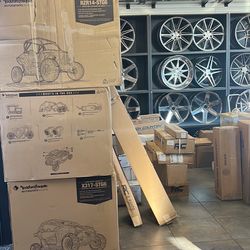 rims tires lift kits audio can am razor rockford fosgate systems lights bed covers electric steps