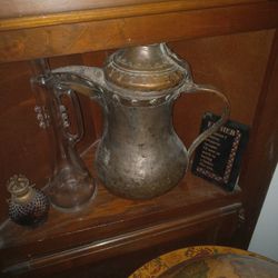 Middle Eastern Antique Dallah Arabic Coffee Pot