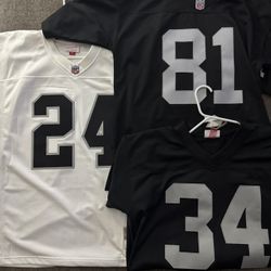 Raiders Mitchel N Ness Throwback Jerseys Sz L $60