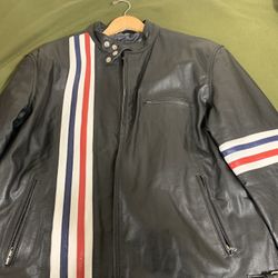 Black real leather Easy Rider Jacket