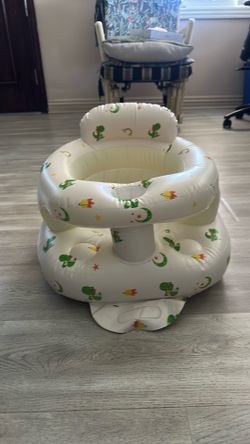 Inflatable Baby Seat, Sit Me Up Floor Seat for Babies 3-36 Months with Tray, Sitting Support Infant Chair, Built in Air Pump