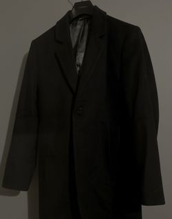 Michael Kors Wool Cashmere Blend Overcoat - Black, Size 36S