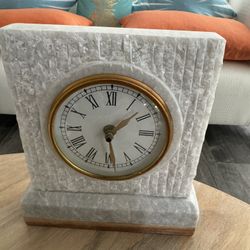 Antique Marble Desktop Clock, Art Deco