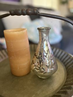 Mercury Glass, Single Flower Vase