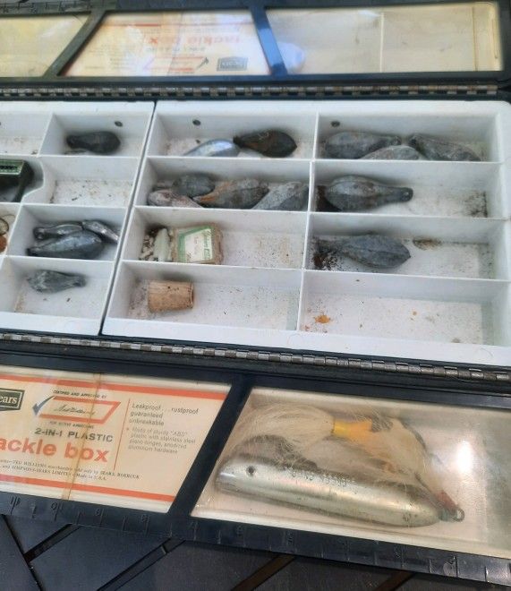 Vintage Sears tackle box - $65